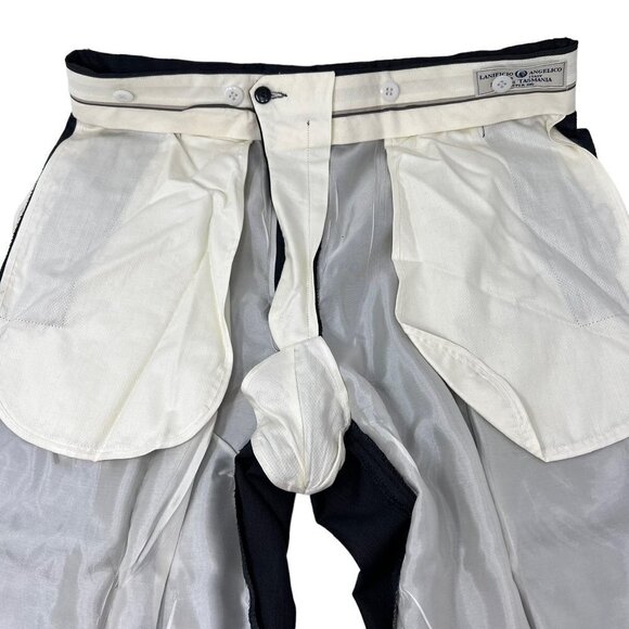 The Rodin Collection Mens Dark Gray Dress Slacks Wool Pleated Front Size 36 x 30 - Picture 12 of 16